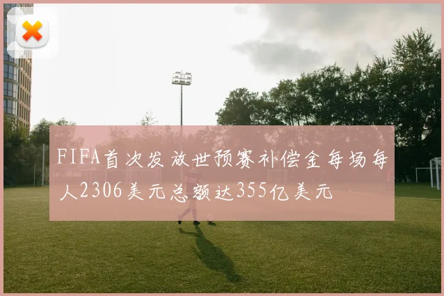 FIFA首次发放世预赛补偿金每场每人2306美元总额达355亿美元